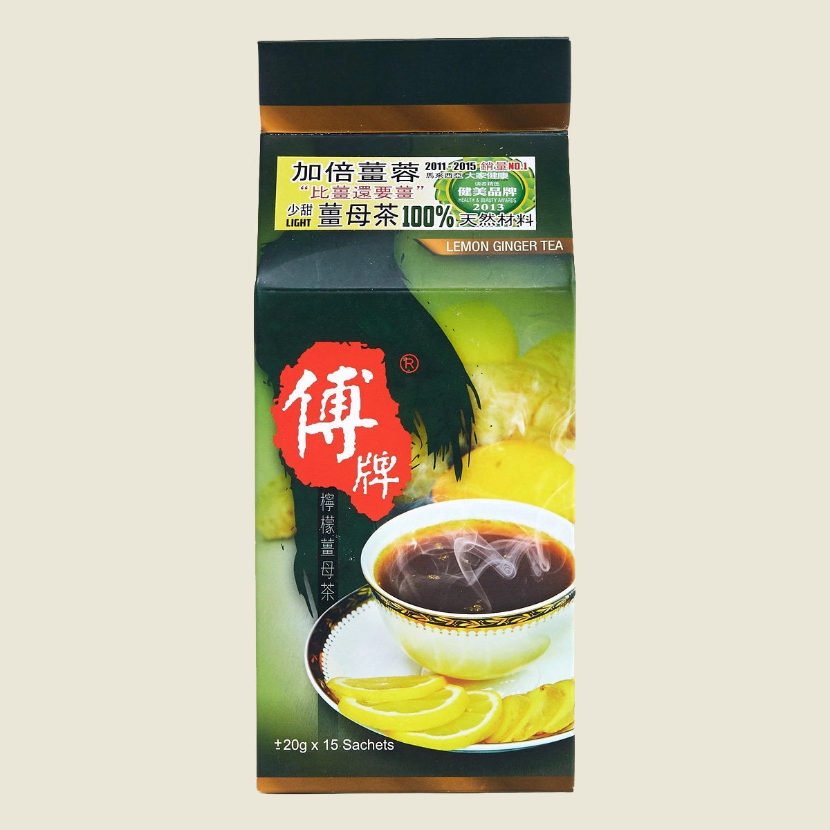 檸檬薑母茶 (50%薑 ) 少辣 300克(15包)薑茶