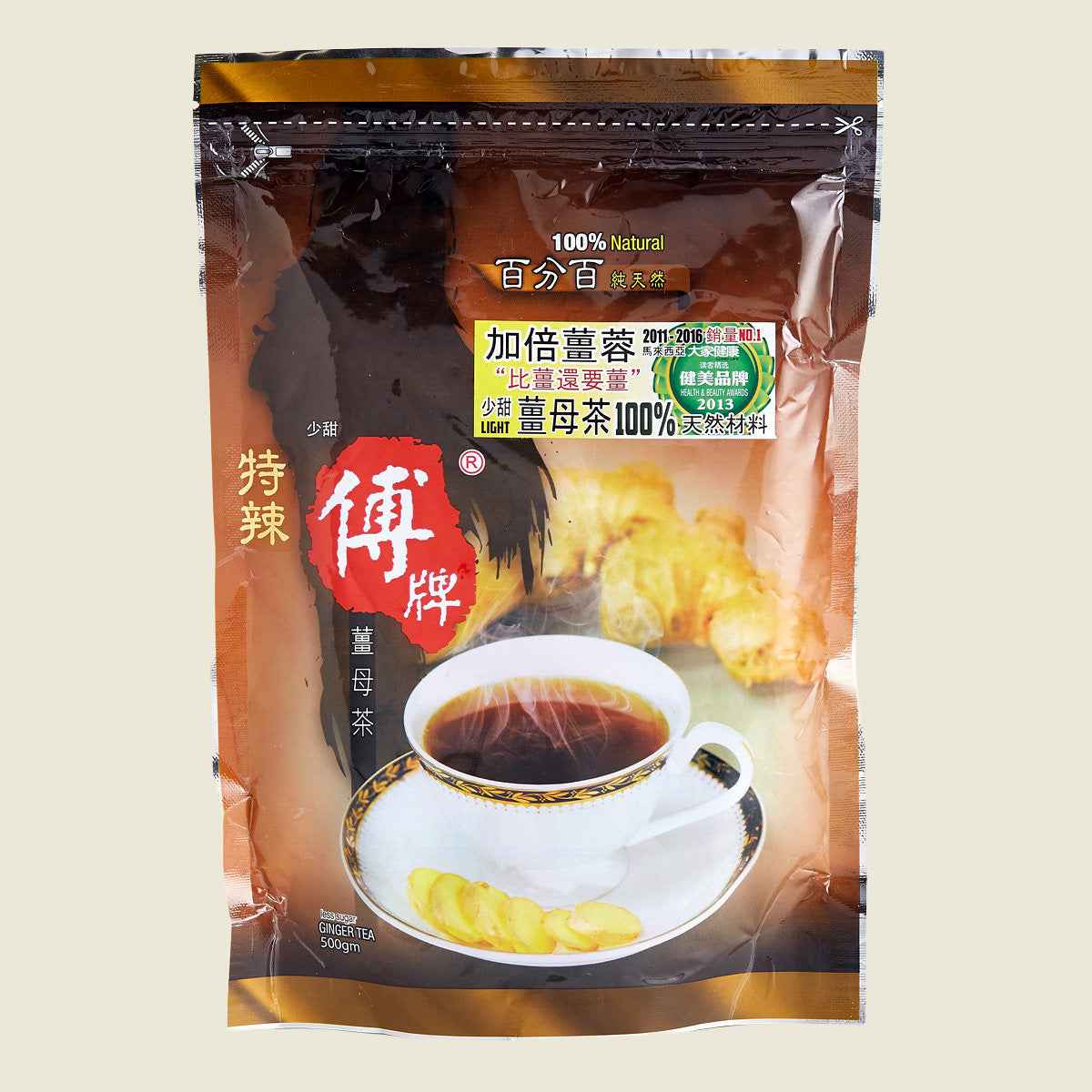 Premium Ginger Tea (Enhanced) – 500g Economy Pack